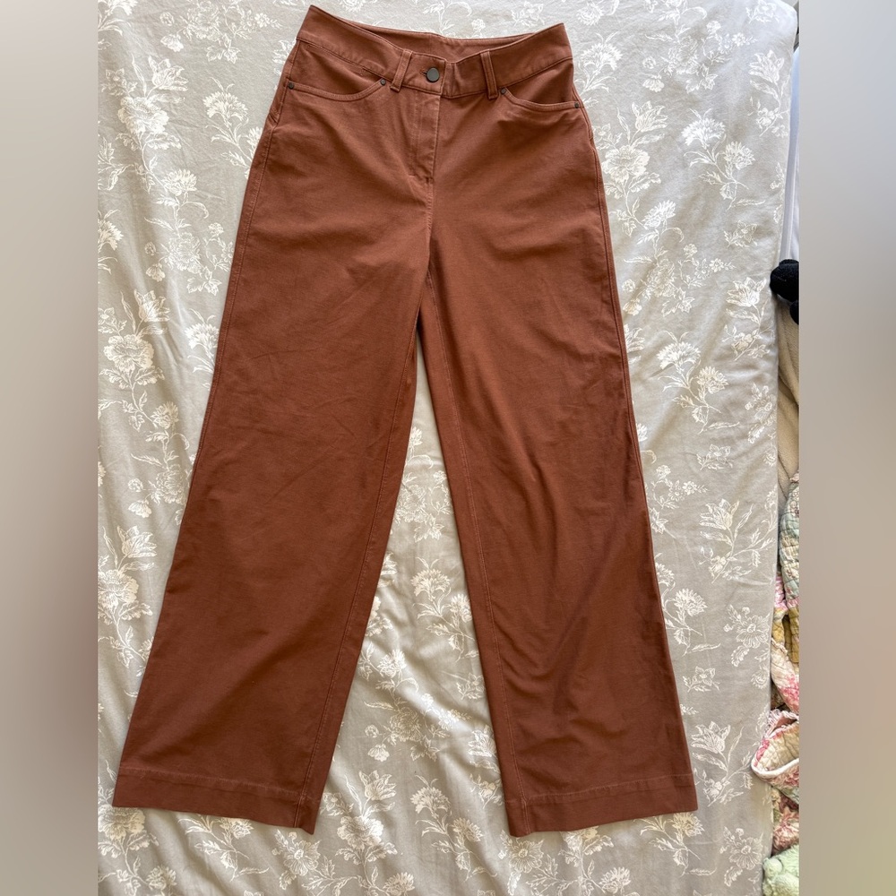 Lululemon easy five Wide Leg Brown Pants size 26